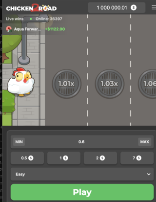 Chicken Road golden egg multiplier displaying 1.01x on traffic lanes